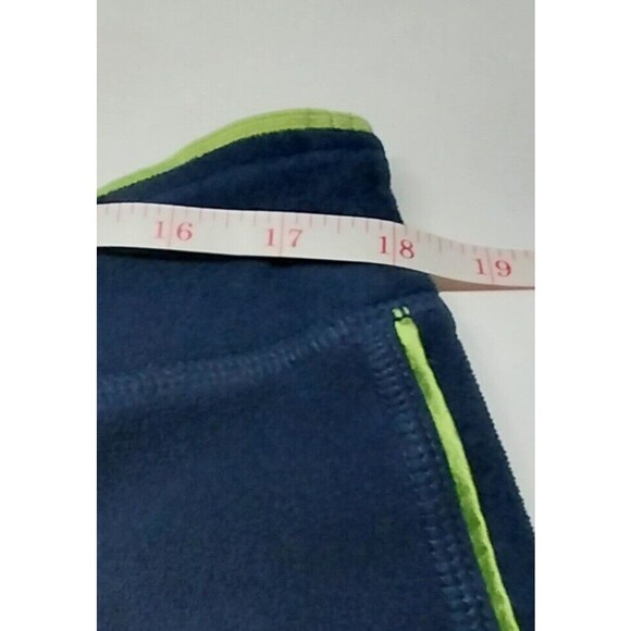 Tek Gear Mens Junior Large Sweatpants Navy Blue Lime Green Straight Leg Lounge - Picture 7 of 14